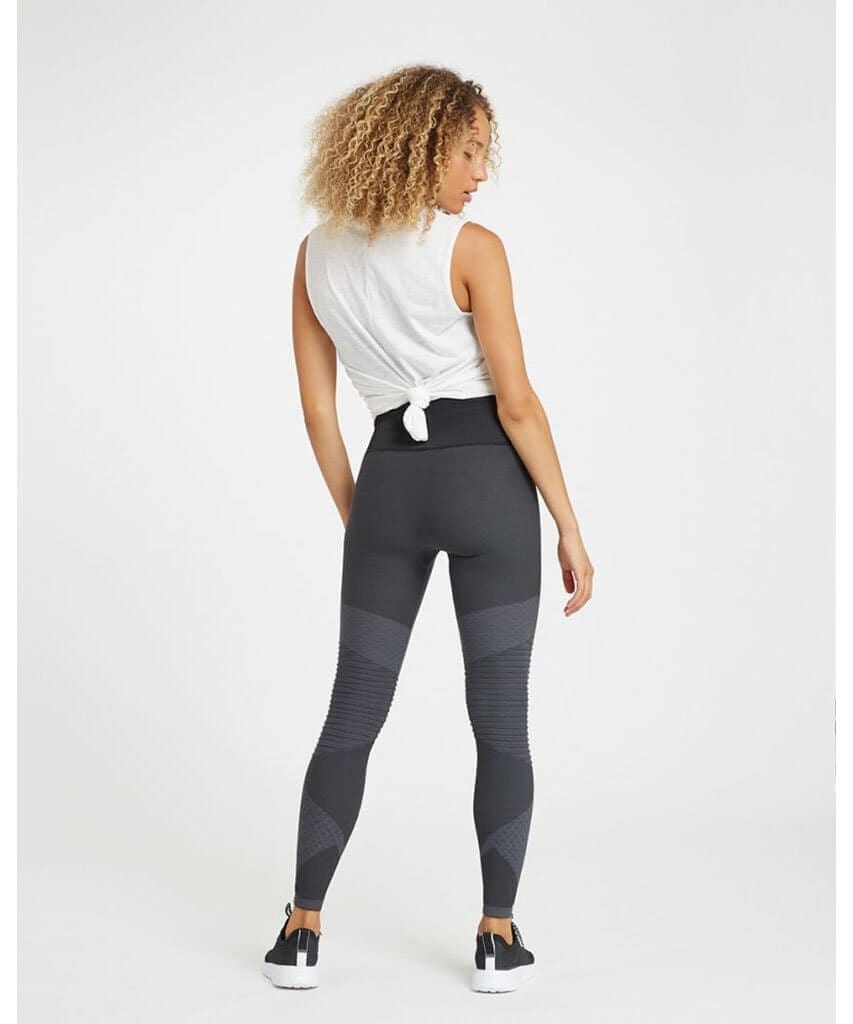 Spanx Seamless Look At Me Now Moto Leggings Pants (Very Black) Size S