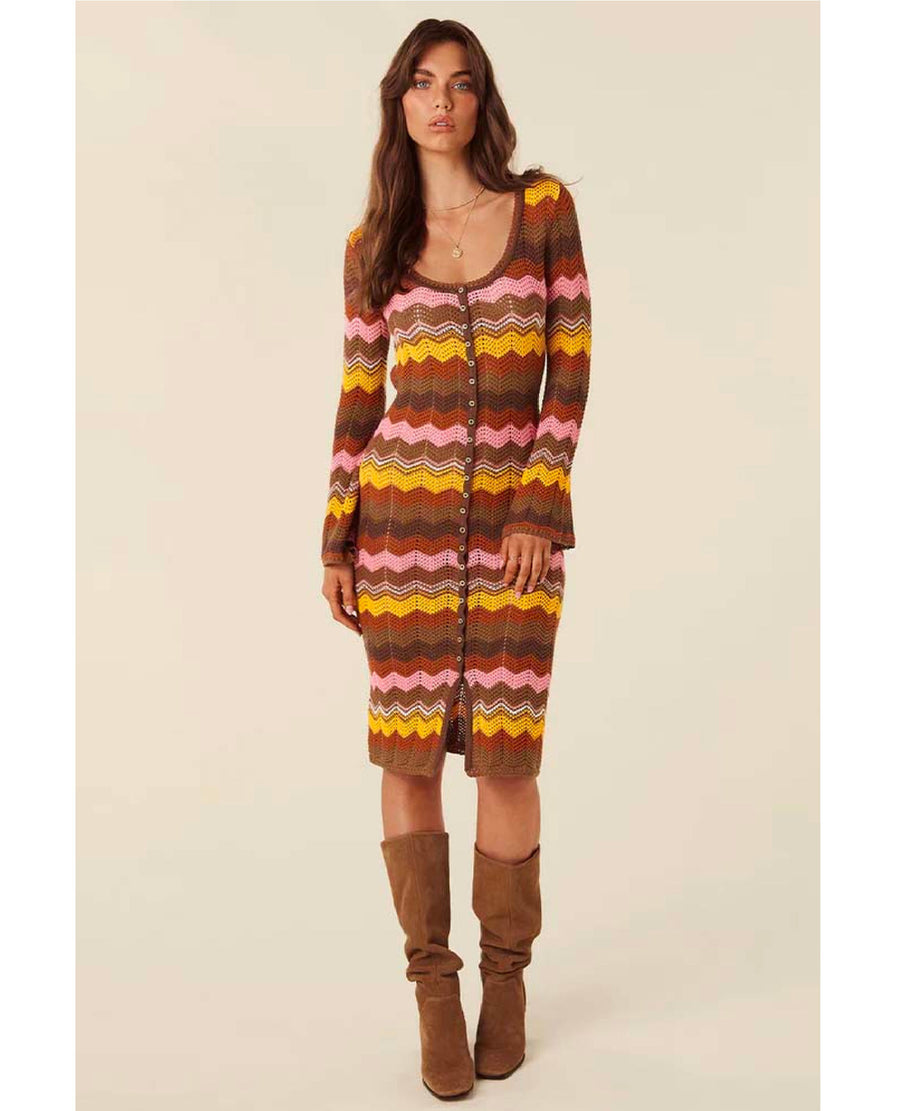Women's Crochet Dresses, Bella Bell Sleeve Dress